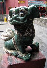  lion statue in vietnamese temple