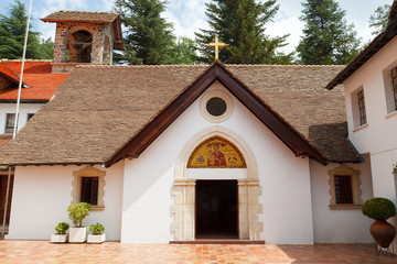 Cyprus, Trooditissa monastery located on the southern slope of the Troodos mountain range.