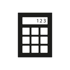 Calculator icon. Simple vector illustration