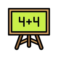 Blackboard vector, Back to school filled design icon