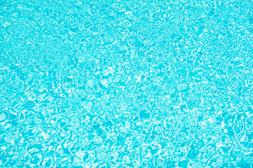Swimming pool. Blue sea background texture. Waves blue sea. Sea transparent clear water. Water surface. Hygienic measures public swimming pool. Summer vacation. Swimming healthy lifestyle activity