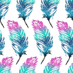 Vector doodle seamless pattern in boho style