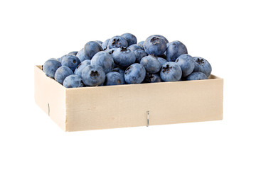 Fresh blueberries in a isolated on white background with clipping path