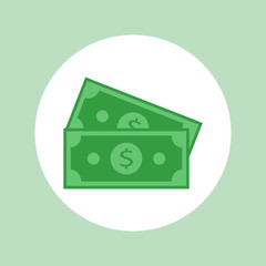 money icon flat design  - vector illustration