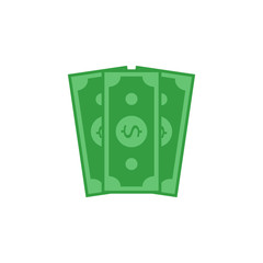 money icon flat design on white background  - vector illustration