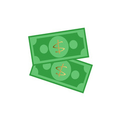 money icon flat design on white background - vector illustration