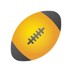 Rugby ball vector, Back to school gradient design icon