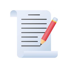 Exam vector, Back to school gradient design icon