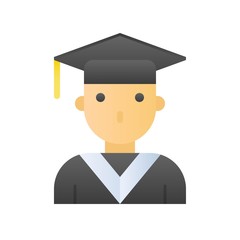 Student vector, Back to school gradient design icon