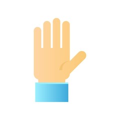 Raising Hand vector, Back to school gradient design icon