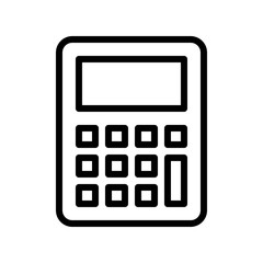 Calculator vector, Back to school line design icon