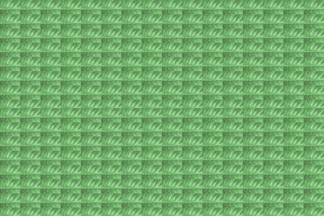 pattern flora tropical bright green many mini banana leaves endless base design