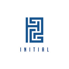 Initial logo that combines the letters P,G and H.