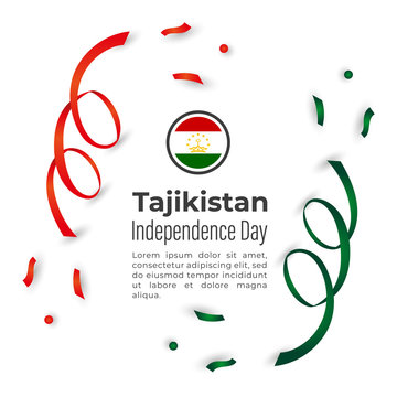 Happy Republic of Tajikistan Independence Day Vector Design Template Illustration