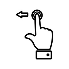 gesture - touch screen icon vector design template