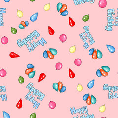 Colorful birthday  pattern
