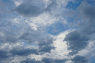 blue sky with white clouds