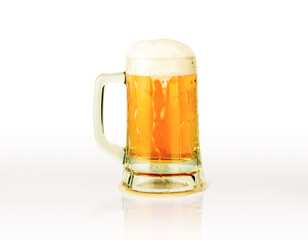 beer mug with beautiful foam