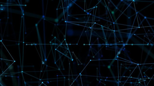 Rendered sequence of abstract macro forming organic forms. Semi translucent organic neuron like structures. Natural organic floating particles in stage light ray on black background.