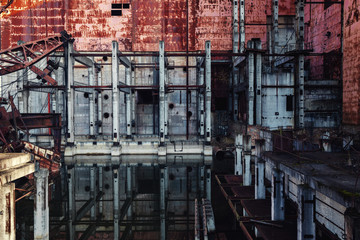 Part of an Unfinished Nuclear Reactor in Chernobyl