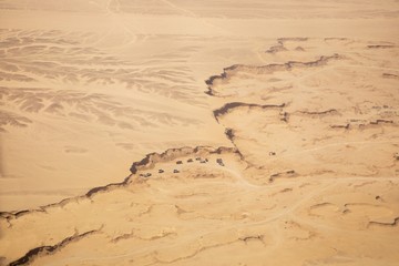 Desert texture shot from above