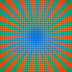bright and rich background in pop art style