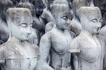 grunge weathered buddha statue background