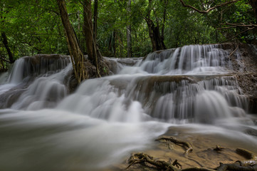 Waterfall that is a layer in Thailand