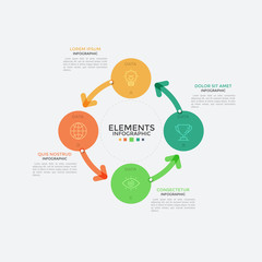 Fototapeta premium Modern Infographic Template