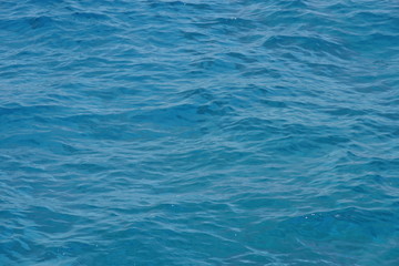 Blue water sea wave texture Blue sea background.
