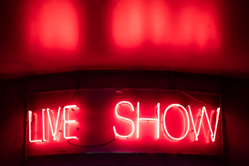Live show sign