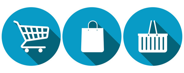 Symbols for shopping icons
