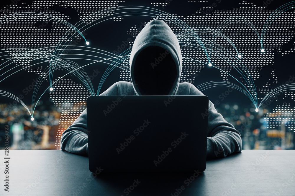 Poster social networking and malware concept