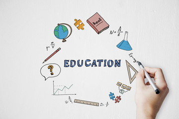 Learn and science concept