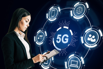 Internet speed and hud concept