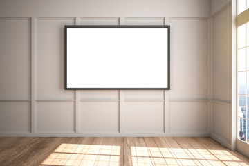 Interior with empty poster