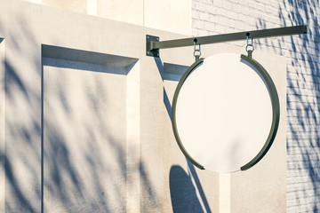 Fototapeta premium Creative empty round stopper