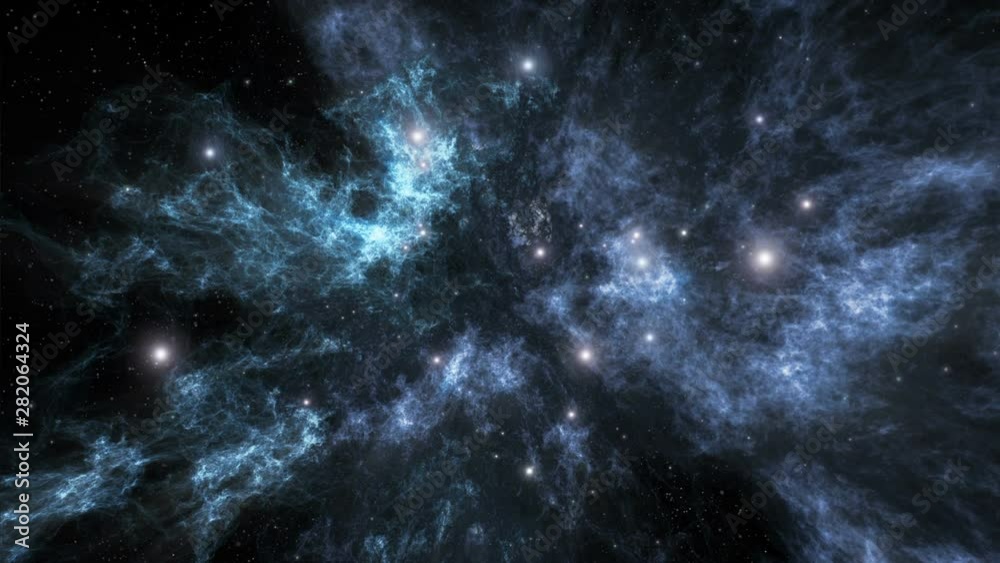 Wall mural dark nebula loopable spin