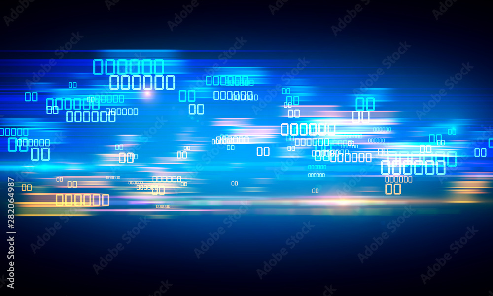 Wall mural abstract coding background