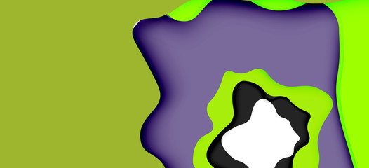 Abstract cut out abstract waves for web design. Color geometric pattern. Vector abstract geometric dynamic pattern frame