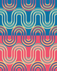 Vector seamless pattern. Simple geometrical design. Abstract background for textile, wrapper and wallpaper.