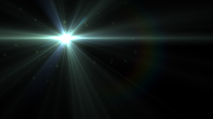 abstract of lighting for background. digital lens flare in dark background.
