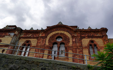 Former Uzhgorod synagogue, now  Uzhgorod's concert hall and Regional Philharmonic Society. Builded in Moorish style