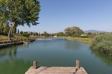 Fototapeta premium Pontile sul lago 