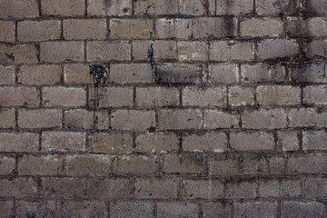 Gray cinder block wall for background use.