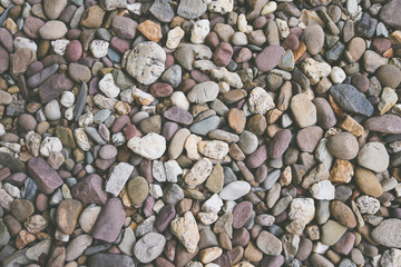 Pebbles or river stone background 