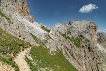 Fototapeta premium Vajolonpass - Rotwand - Dolomiten