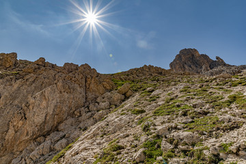 Fototapeta premium Vajolonpass - Rotwand - Dolomiten