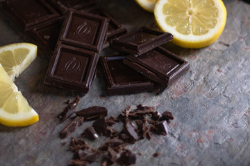Dark Chocolate with Lemon