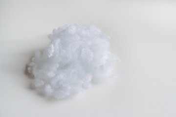 white batting on a white background